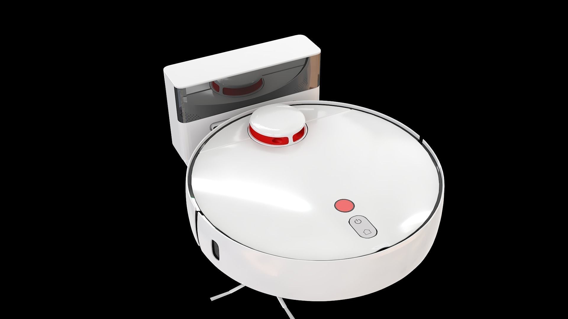 robot vacuum cleaner 3D model_4