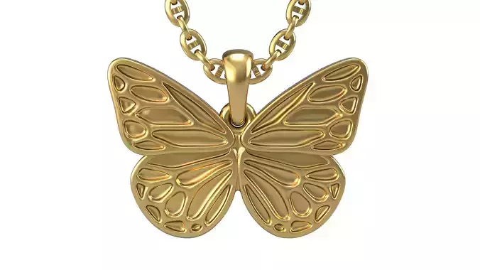 butterfly pendant V1