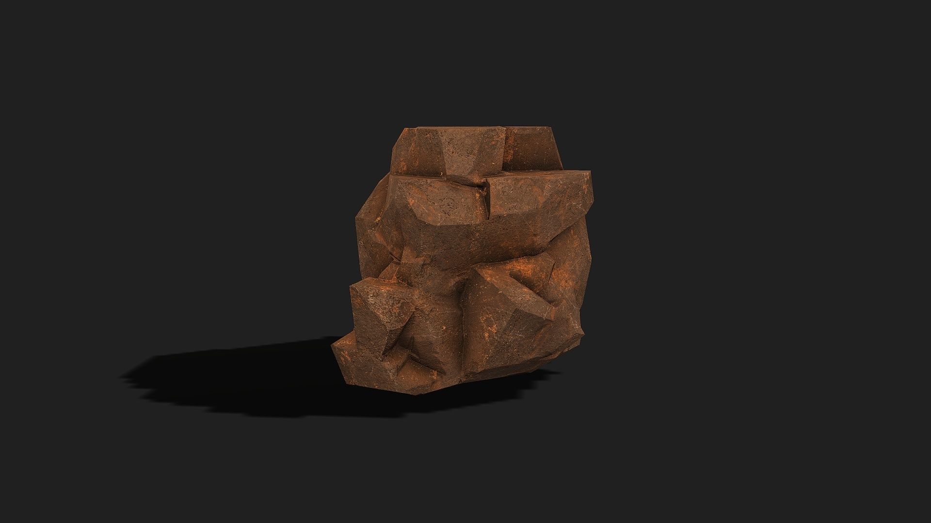 Mountain desert Rocks - PBR Pack 04 Low-poly 3D model_20