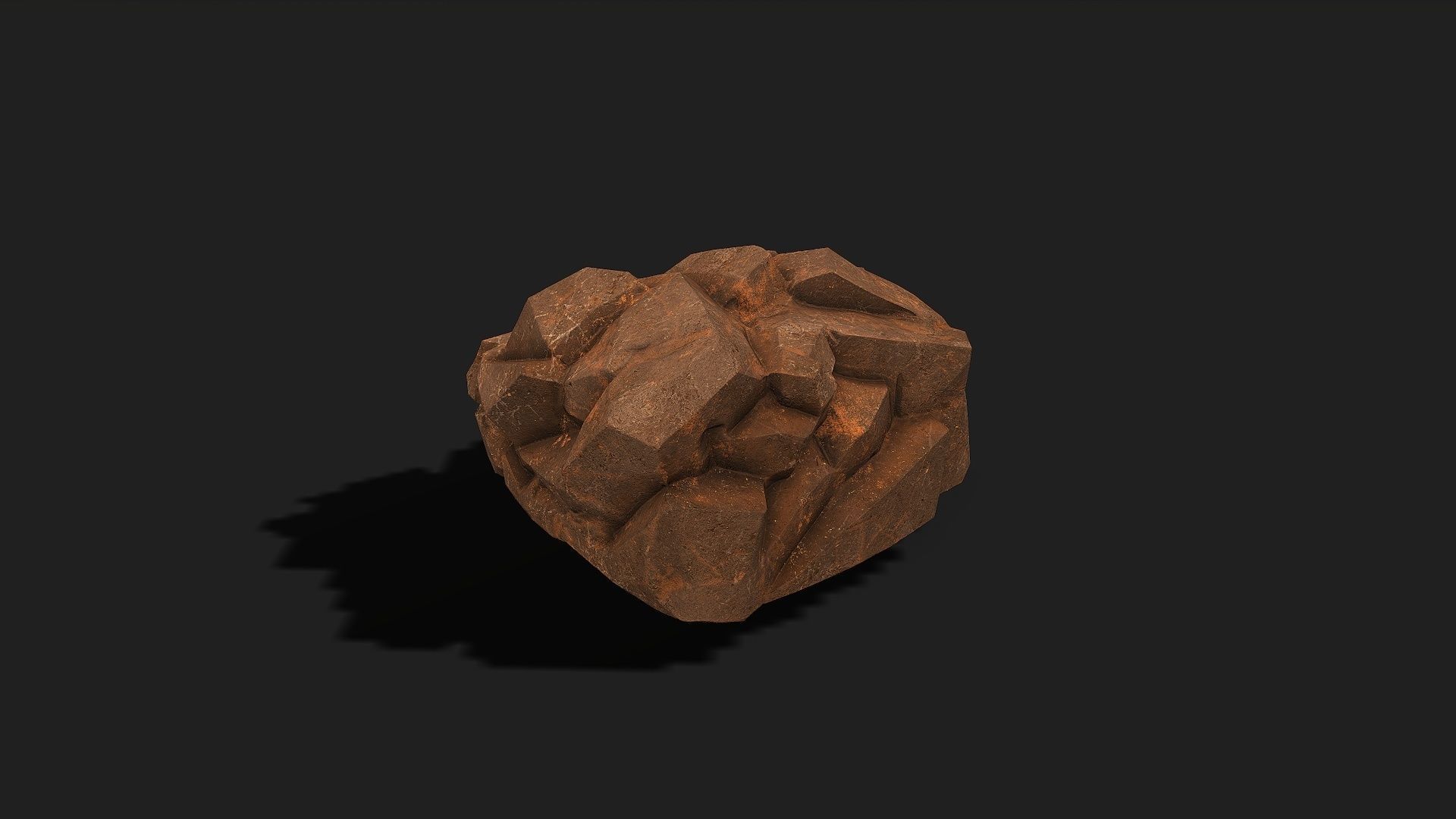 Mountain desert Rocks - PBR Pack 04 Low-poly 3D model_22