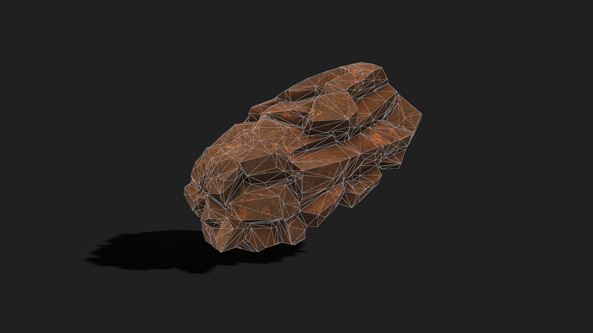 Mountain desert Rocks - PBR Pack 04 Low-poly 3D model_11