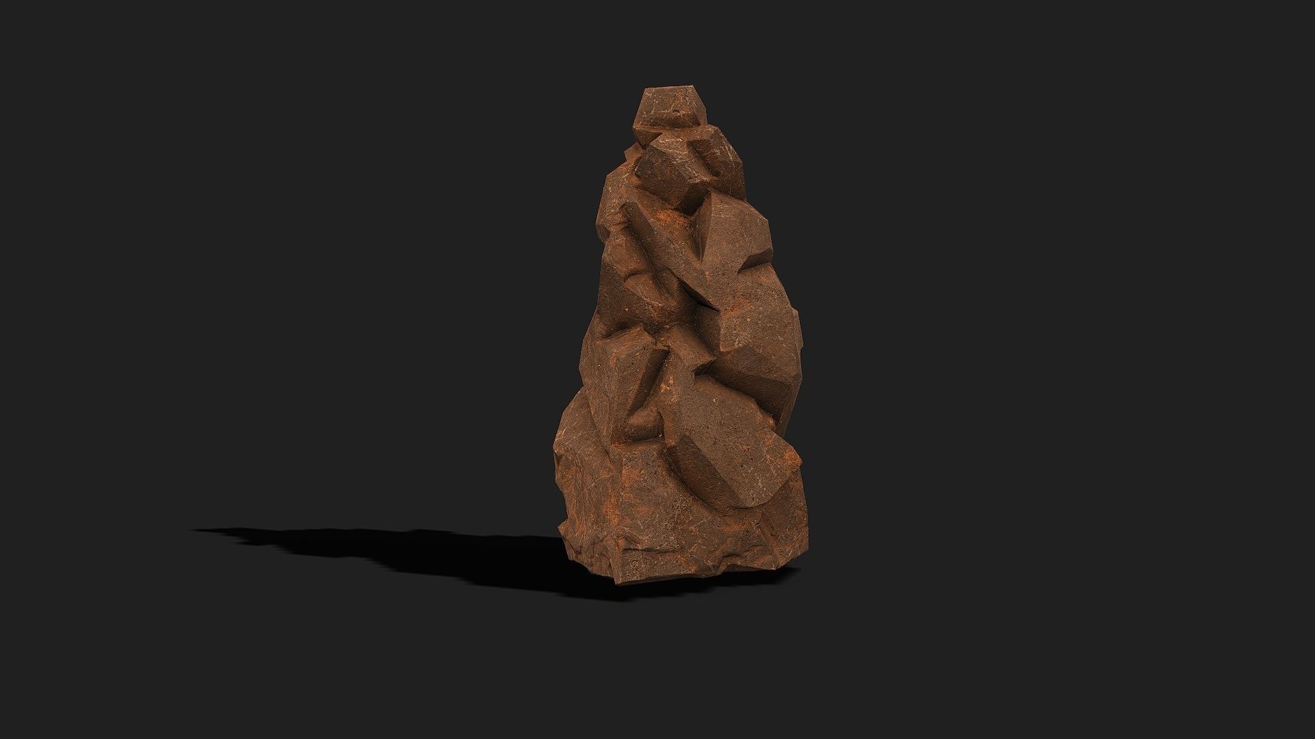 Mountain desert Rocks - PBR Pack 04 Low-poly 3D model_8