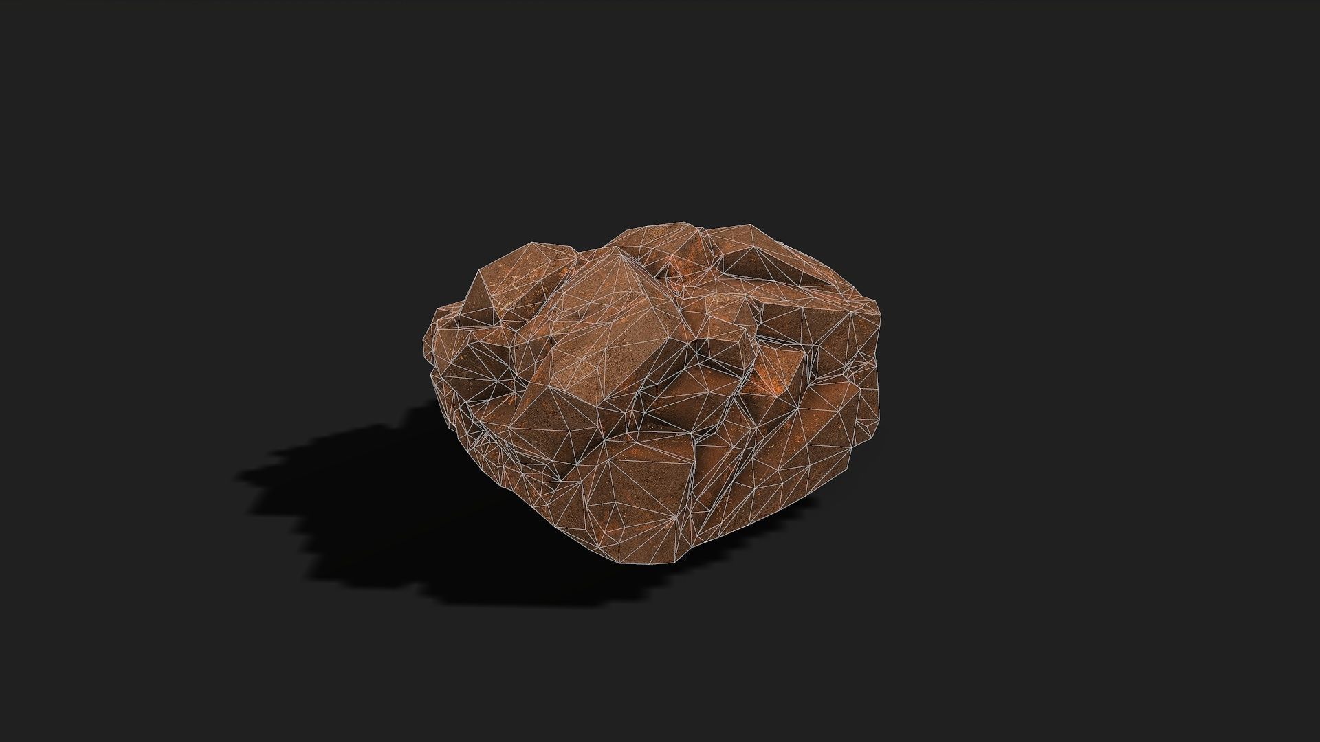 Mountain desert Rocks - PBR Pack 04 Low-poly 3D model_23