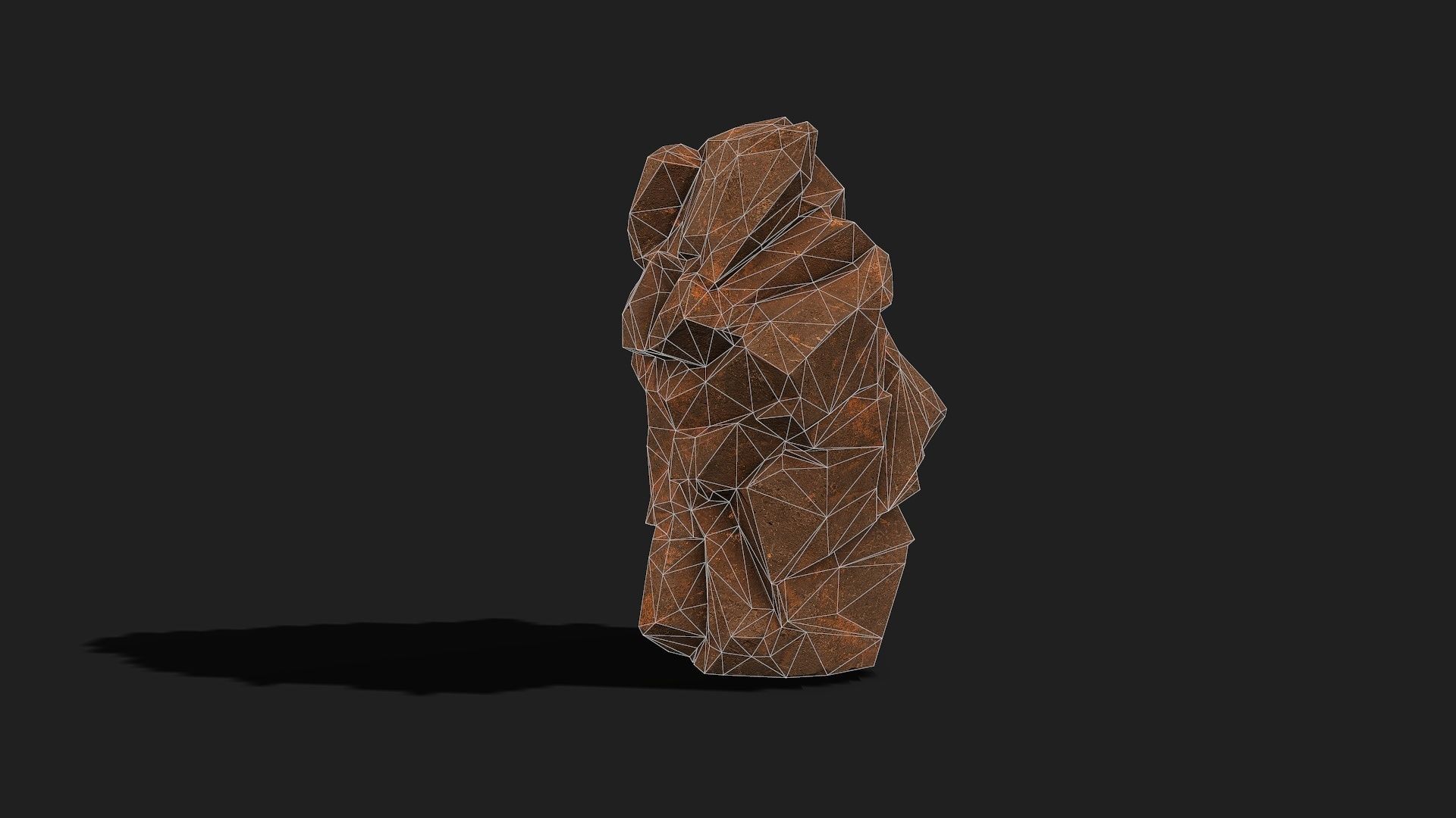 Mountain desert Rocks - PBR Pack 04 Low-poly 3D model_17