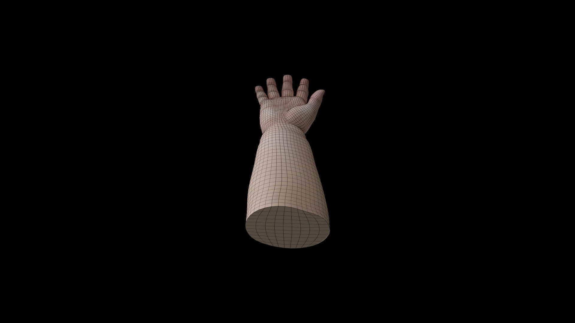 HAND11 Baby counting animation 3D model_6