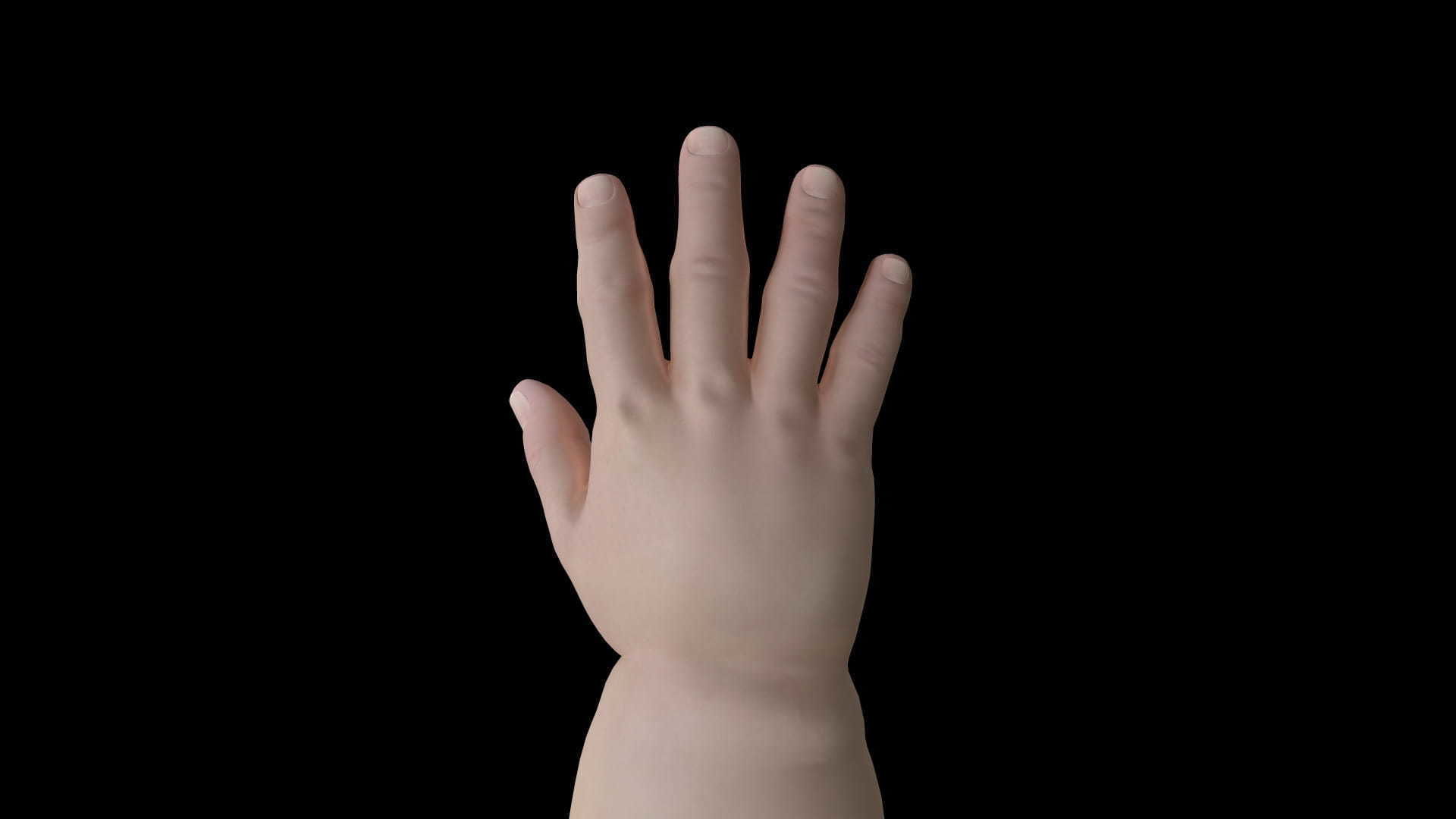 HAND11 Baby counting animation 3D model_2