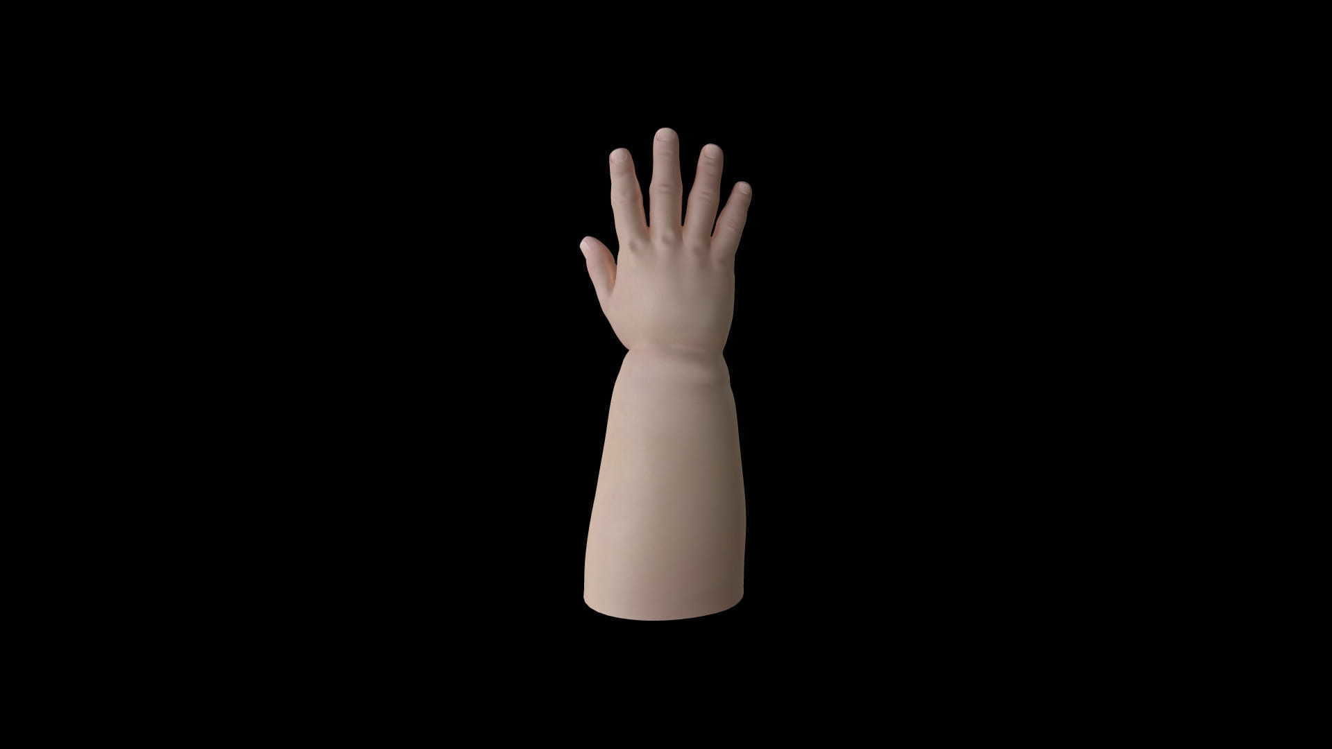 HAND11 Baby counting animation 3D model_4