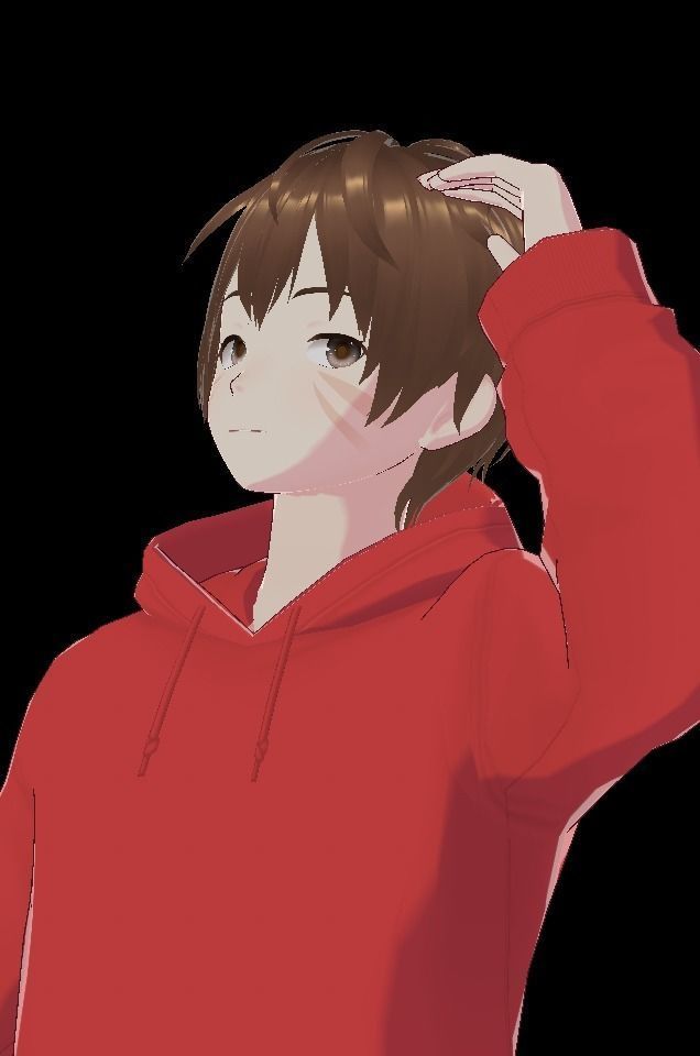 ANIME CHARACTER 3D model_3