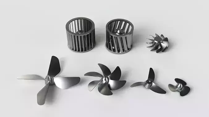 Fans propellers  3D model