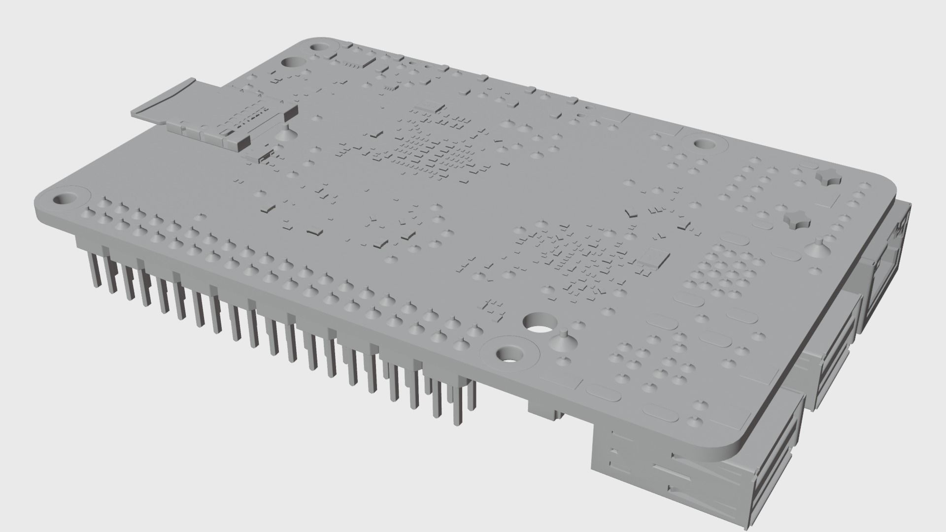 Raspberry Pi 5 Low-poly 3D model_12