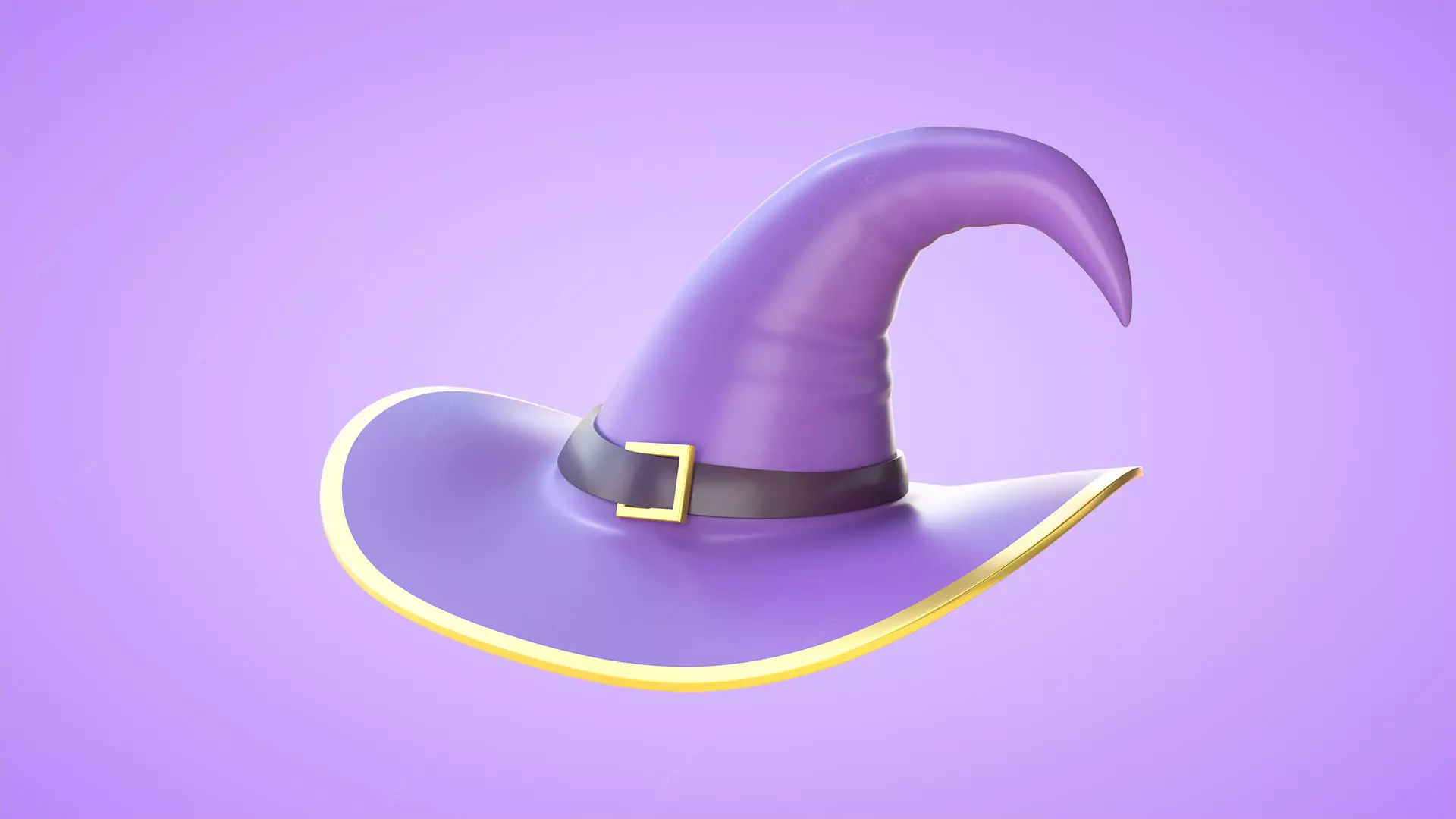 Witch Hat Low-poly 3D model