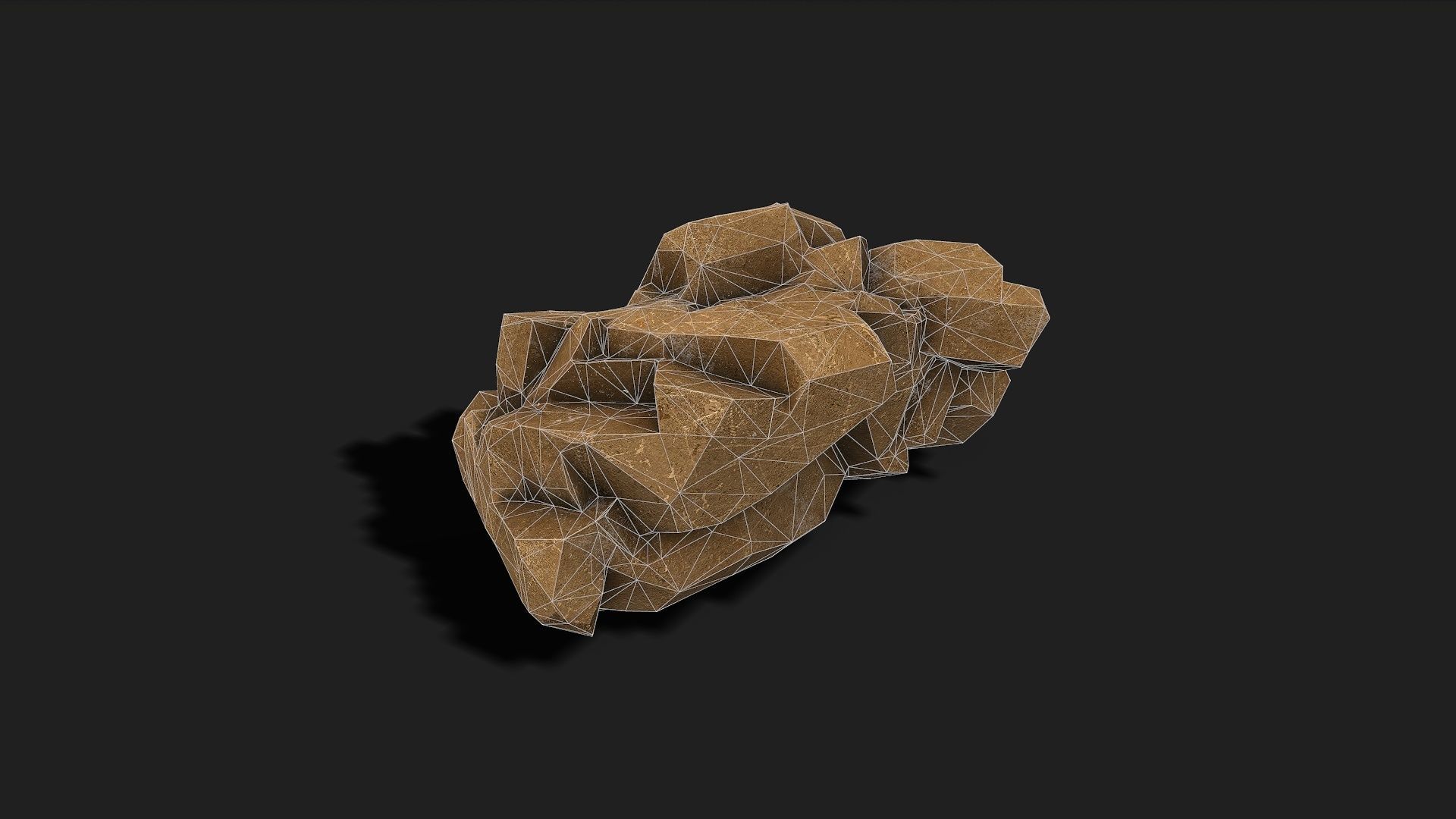 Mountain desert Rocks - PBR Pack 05 Low-poly 3D model_18