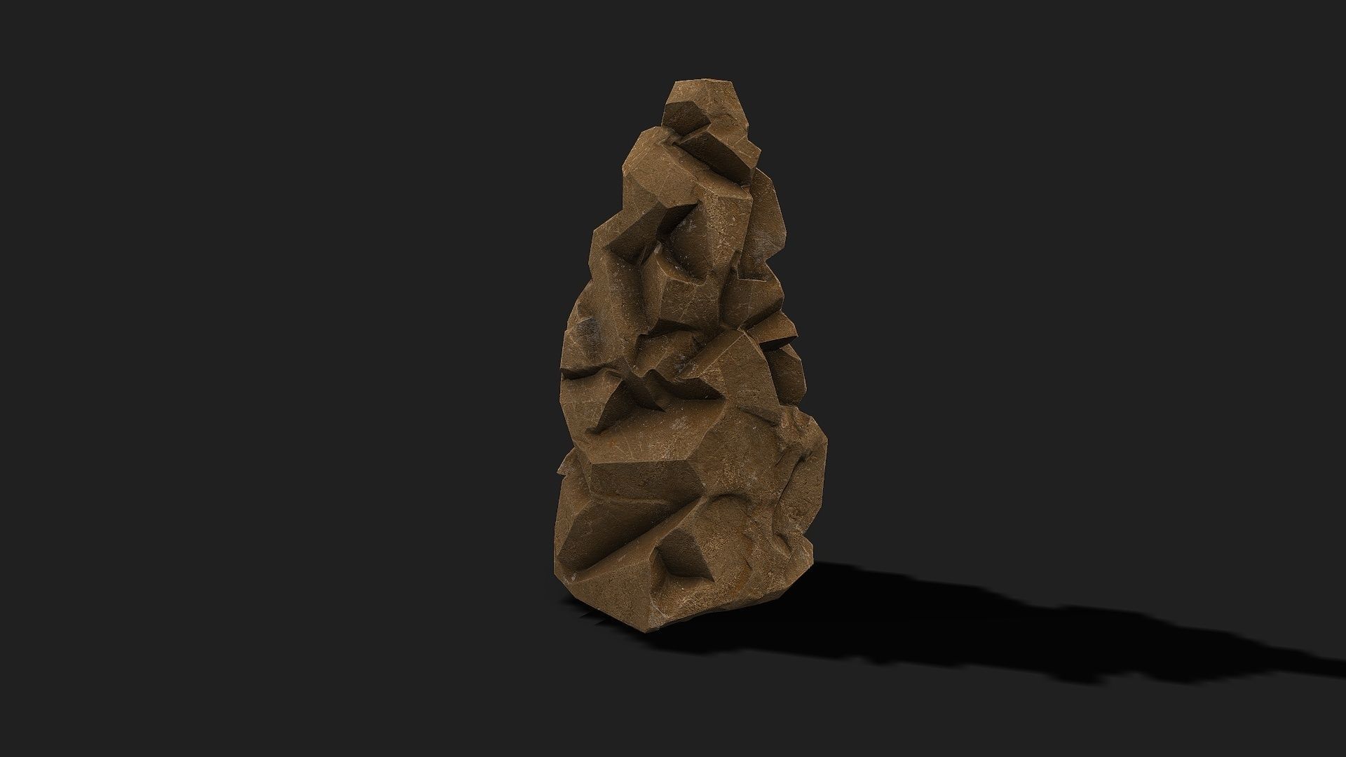 Mountain desert Rocks - PBR Pack 05 Low-poly 3D model_7