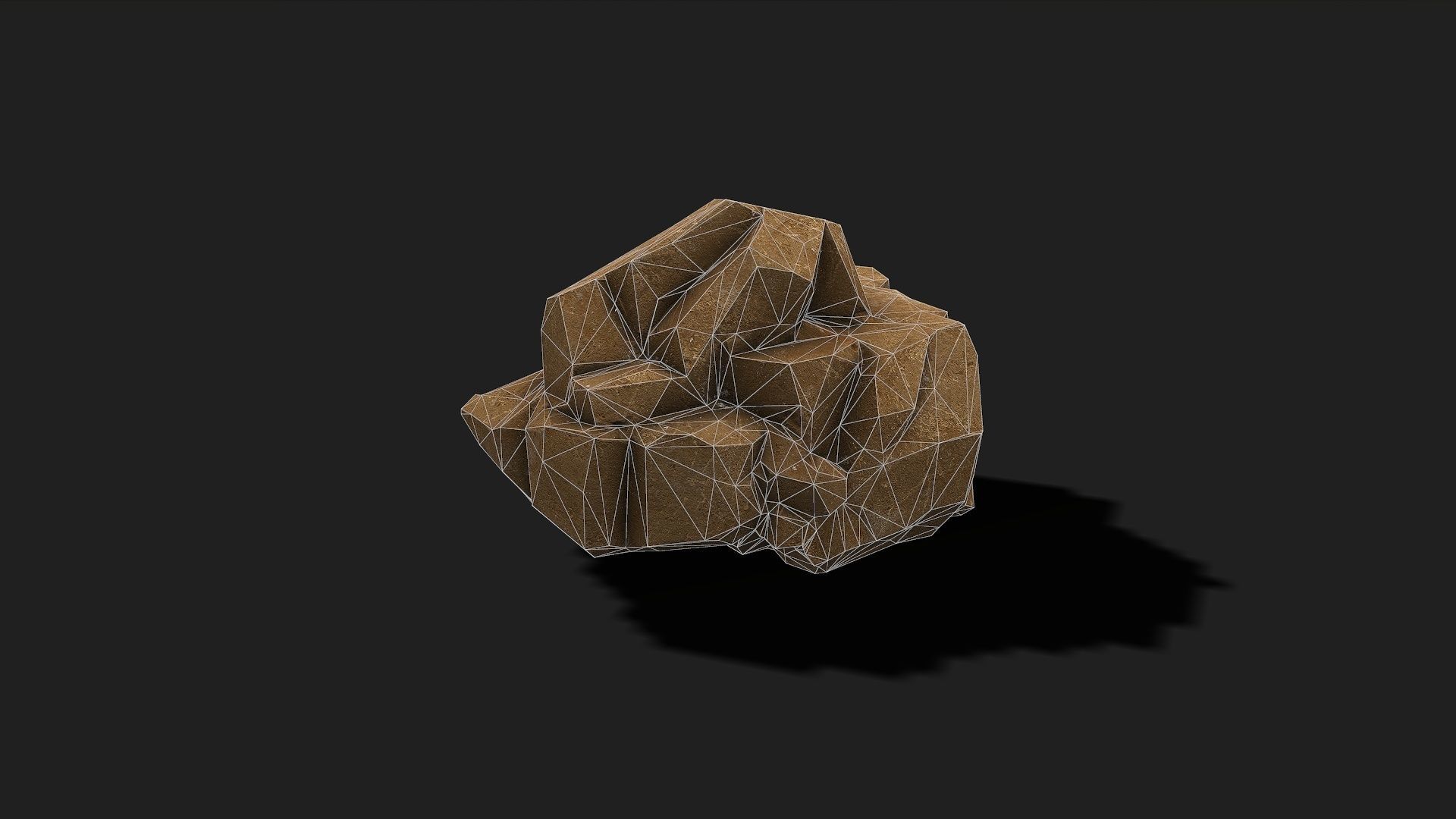 Mountain desert Rocks - PBR Pack 05 Low-poly 3D model_6