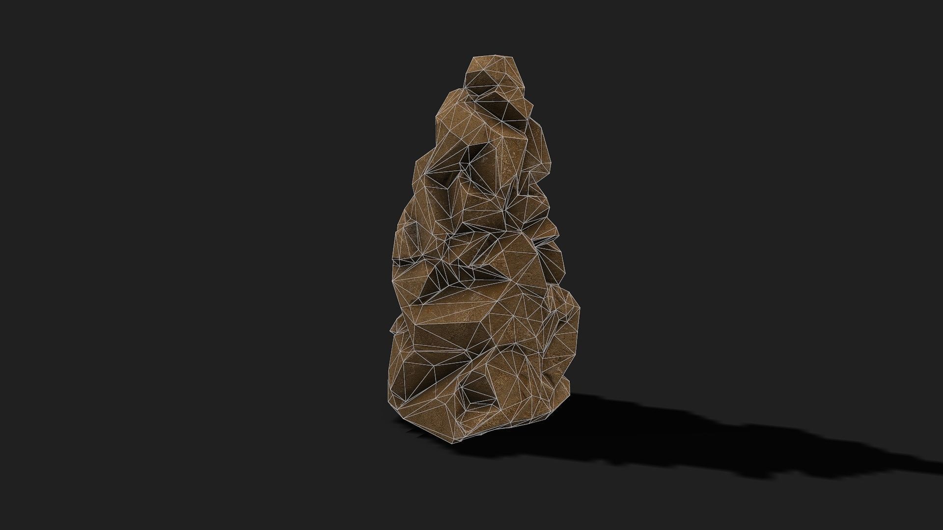 Mountain desert Rocks - PBR Pack 05 Low-poly 3D model_8