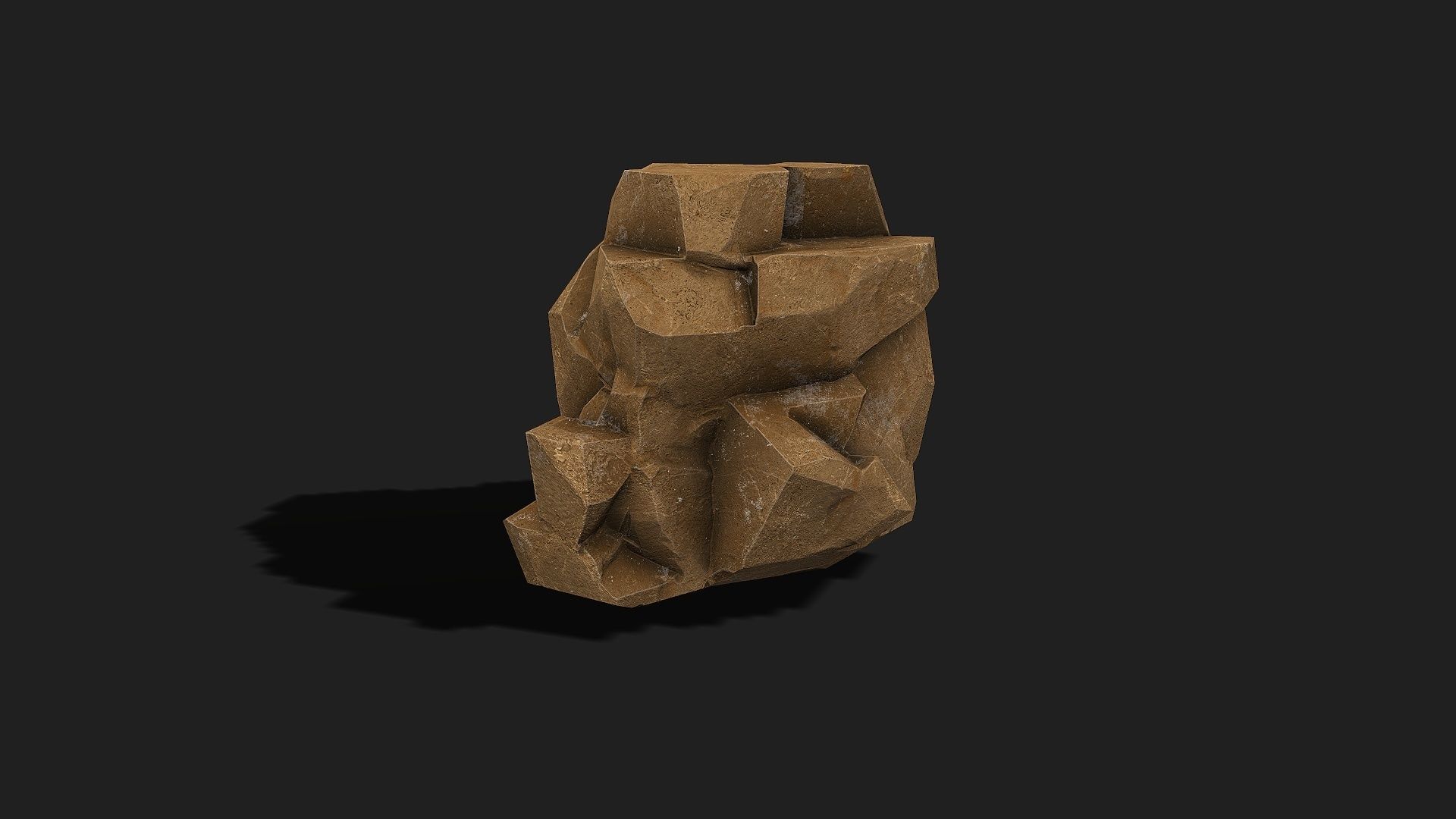 Mountain desert Rocks - PBR Pack 05 Low-poly 3D model_19