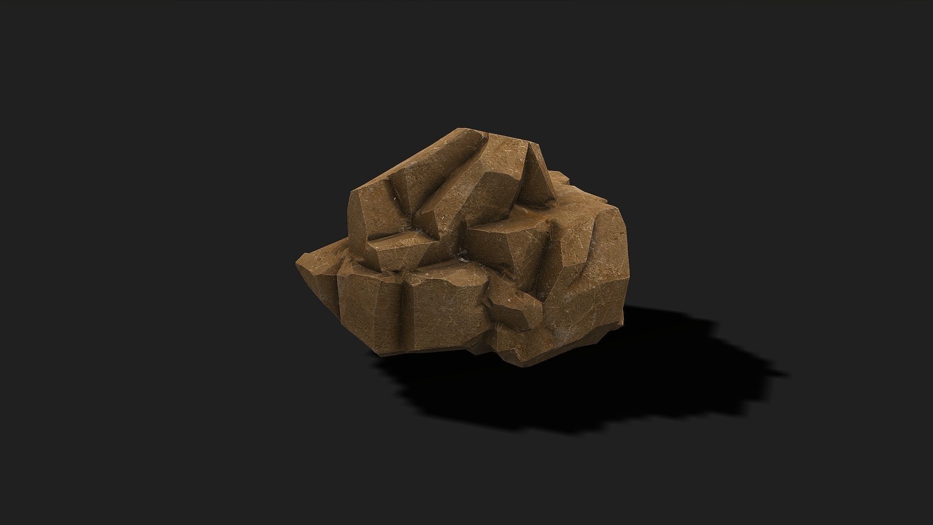 Mountain desert Rocks - PBR Pack 05 Low-poly 3D model_5