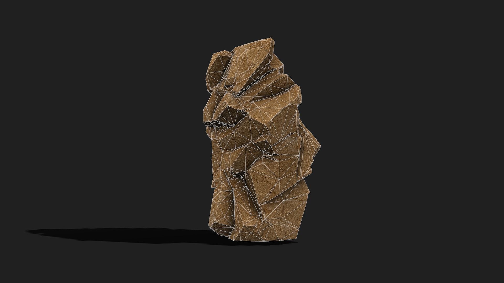 Mountain desert Rocks - PBR Pack 05 Low-poly 3D model_16