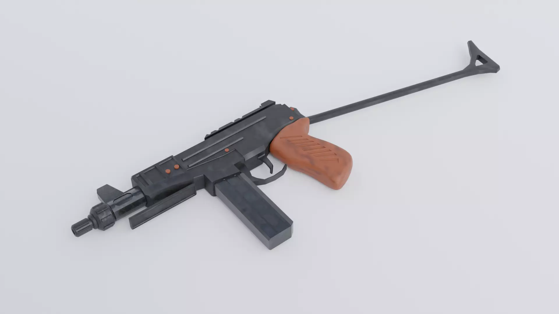 OTs-9 from Call of Duty Cold War 3D Model Low-poly 3D model_0