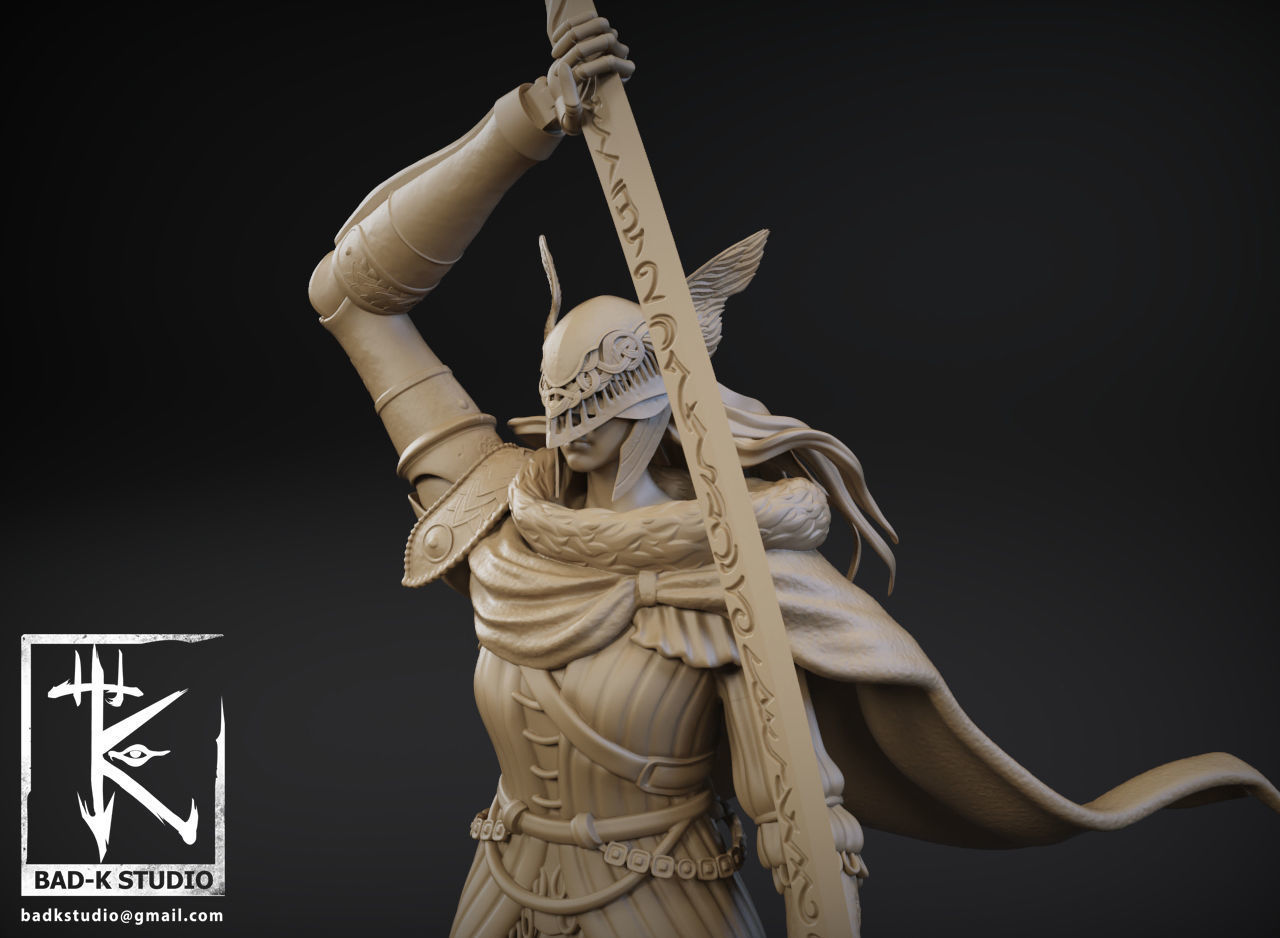 MALENIA ELDEN RING 3D PRINTING MODEL 3D model 3D printable CGTrader