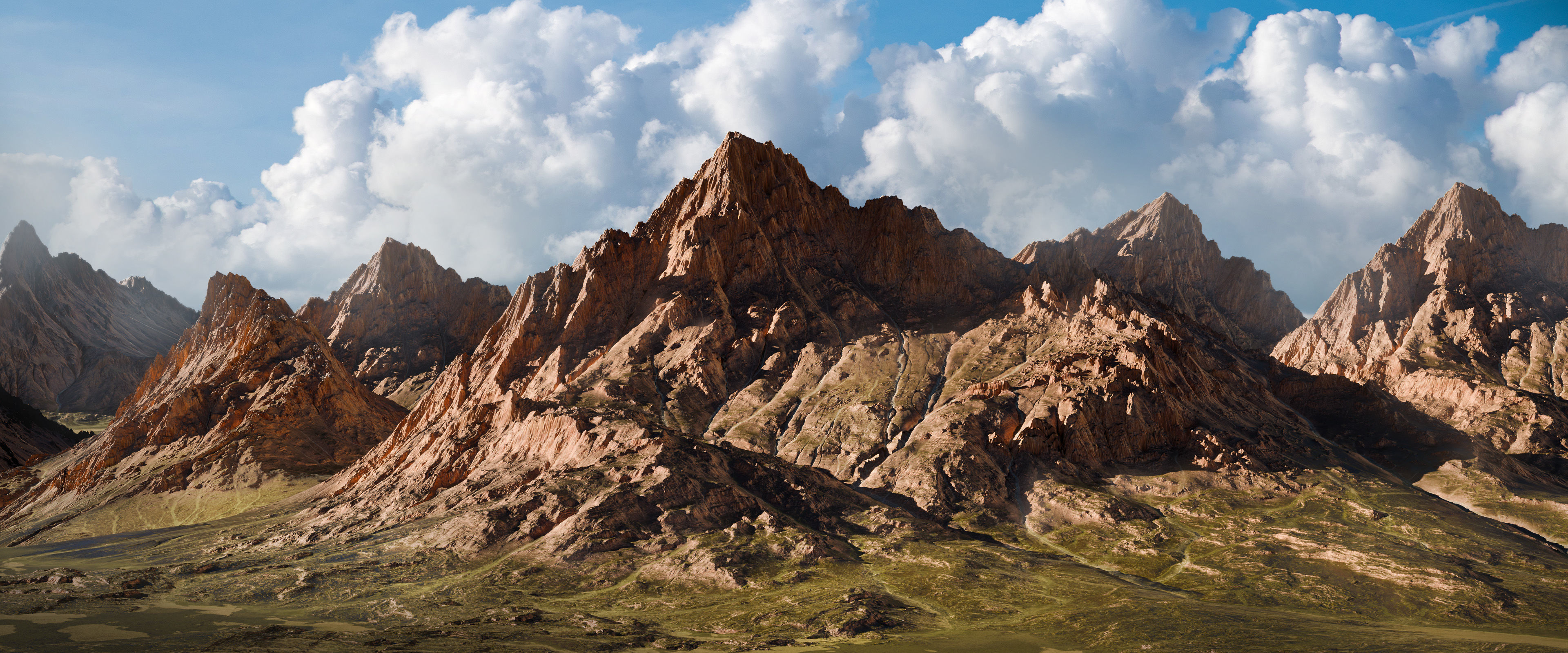 16k Jungle Mountain Free low-poly 3D model_1