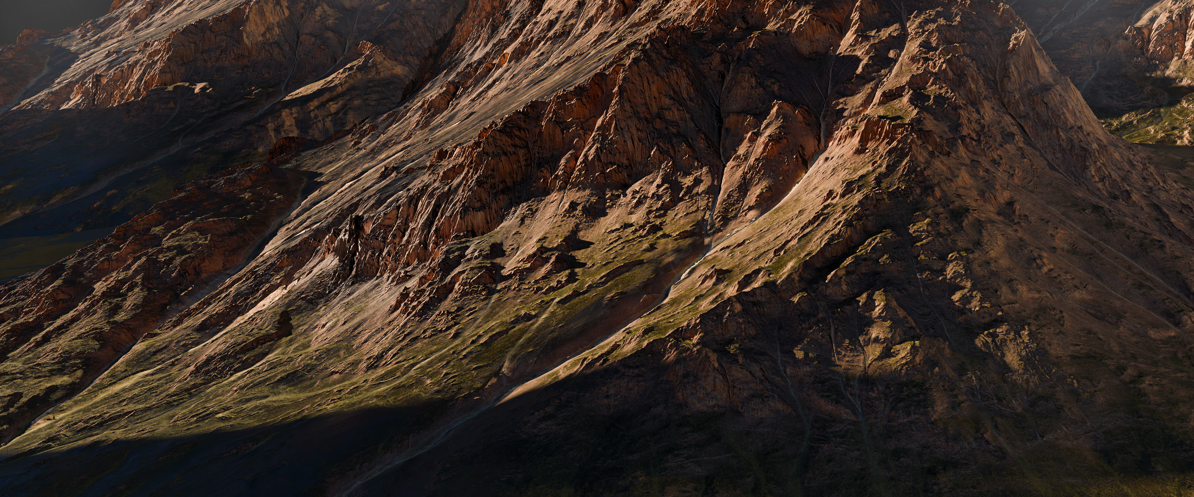 16k Jungle Mountain Free low-poly 3D model_4