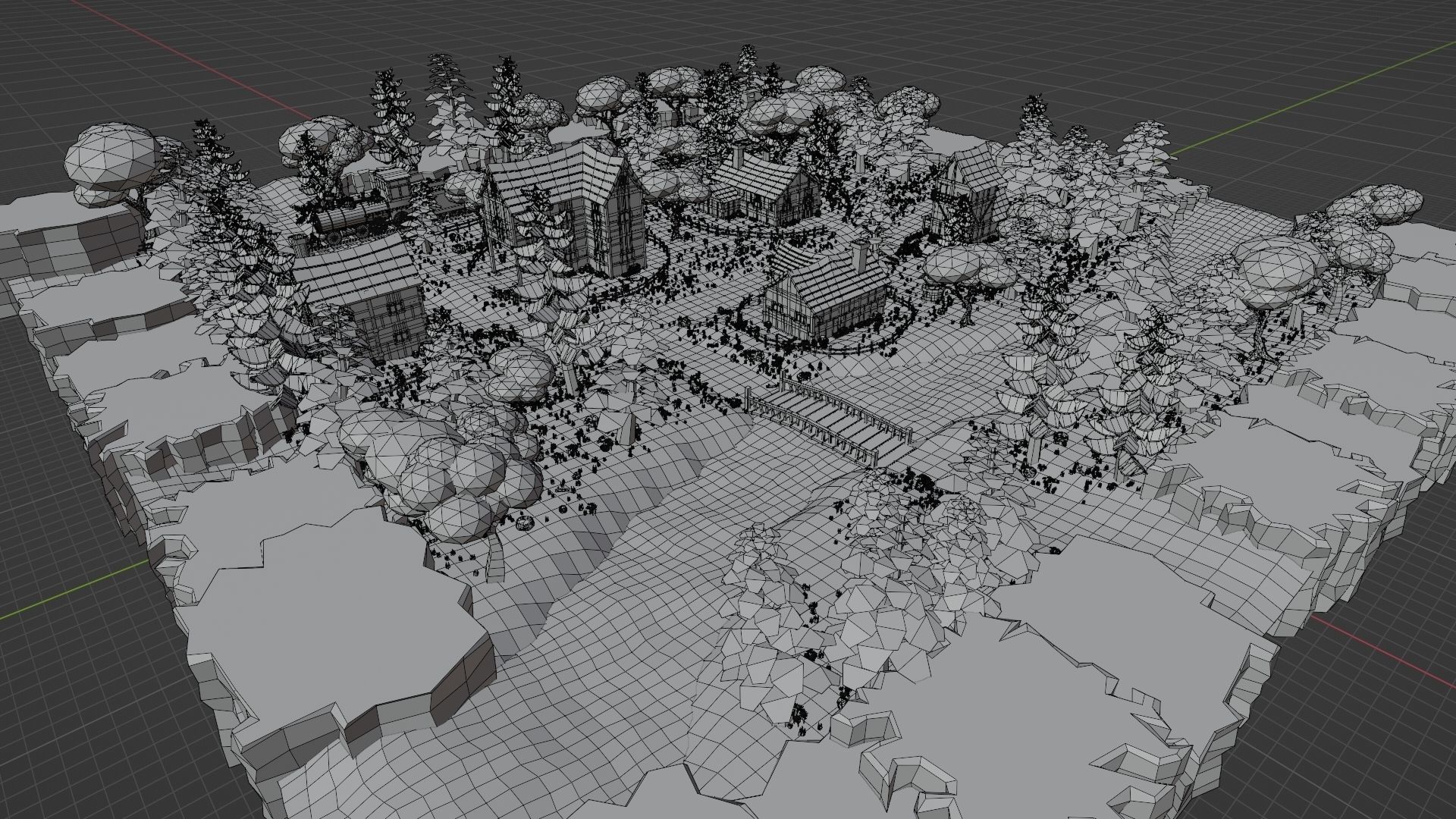 Medieval Town 3D model_64