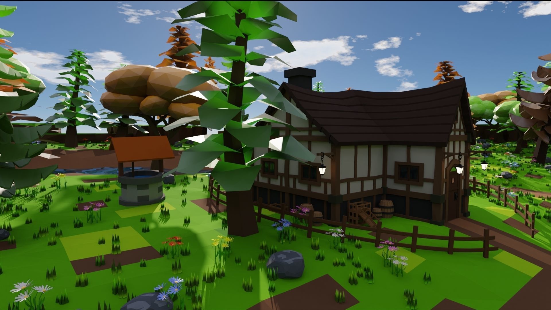 Medieval Town 3D model_27