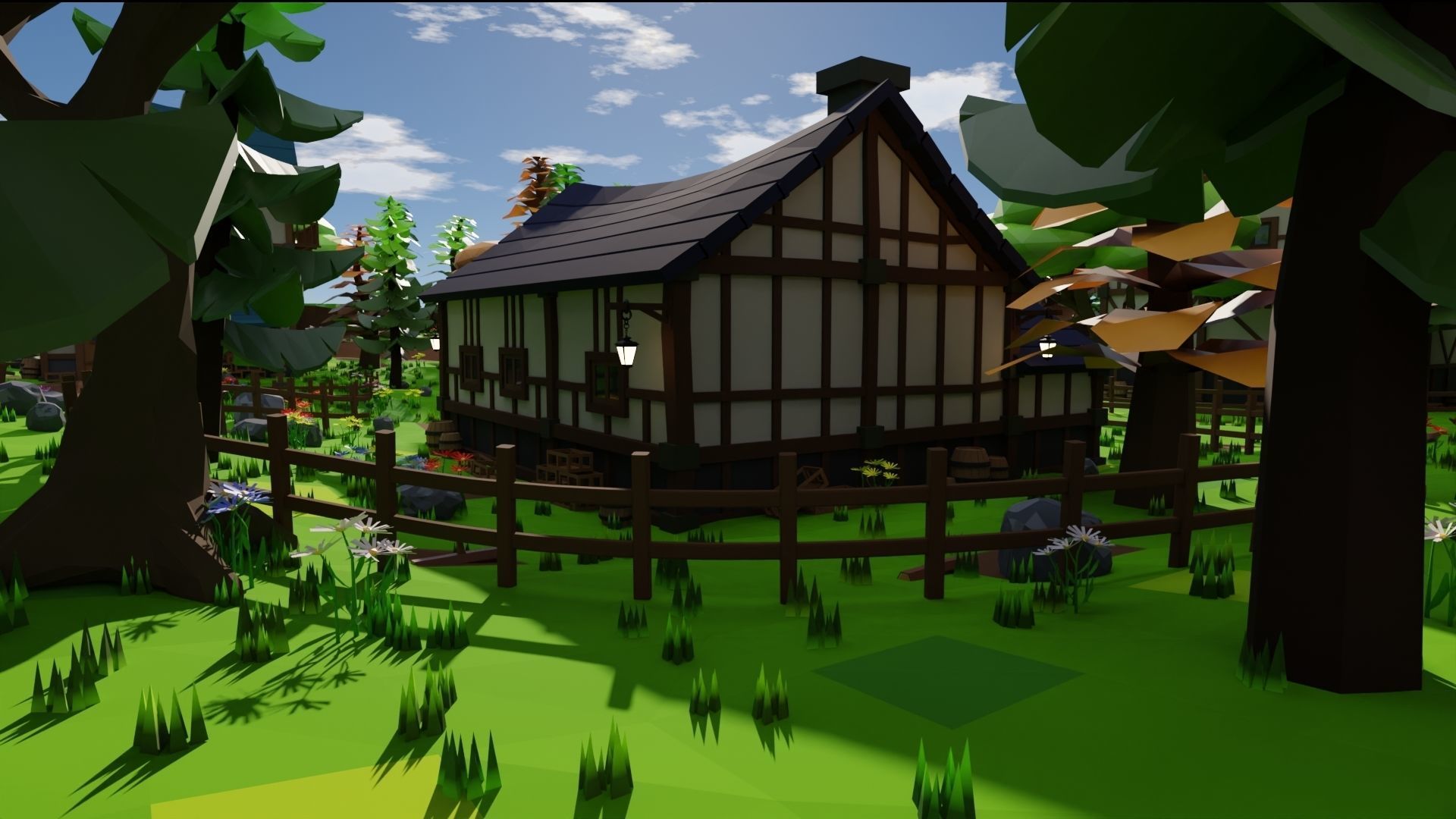 Medieval Town 3D model_15