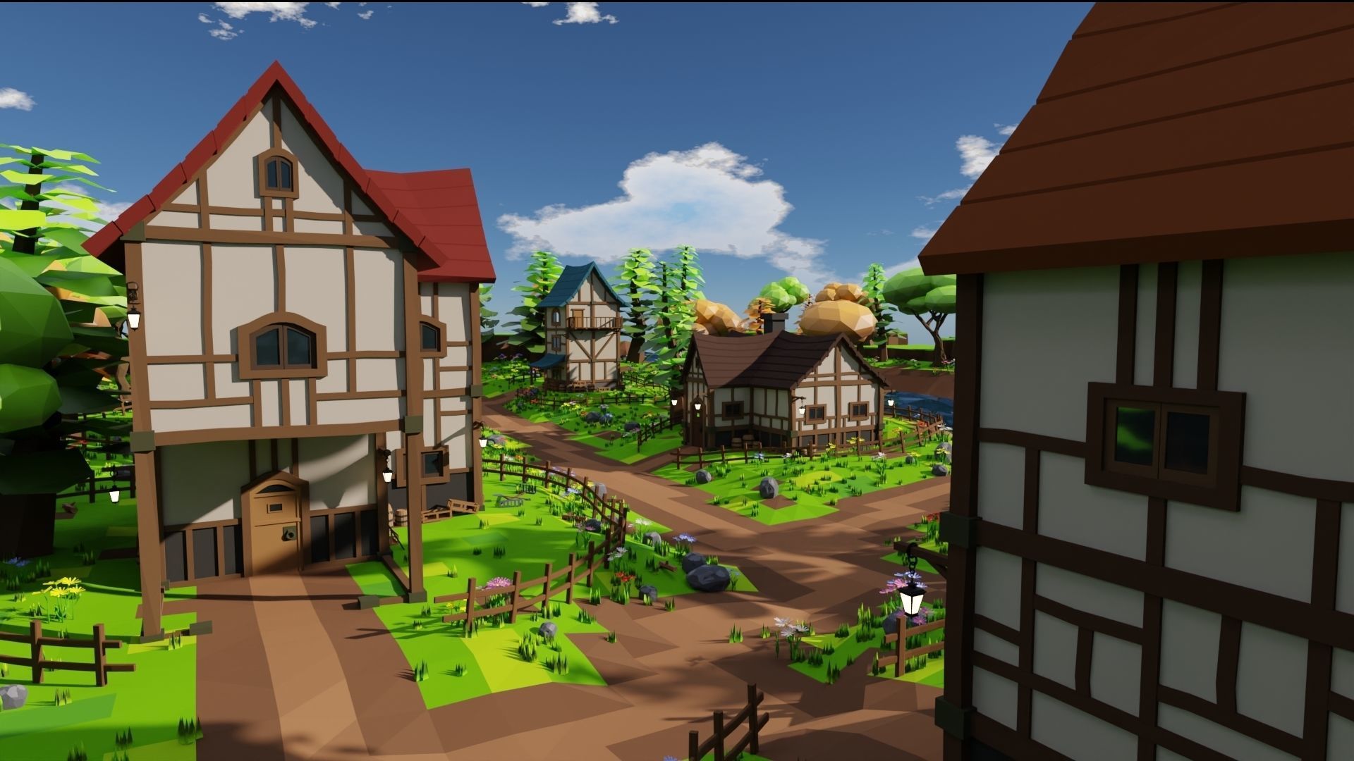Medieval Town 3D model_60