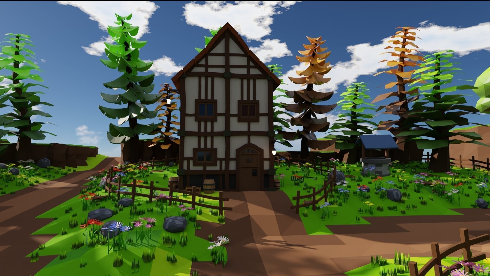 Medieval Town 3D model_39