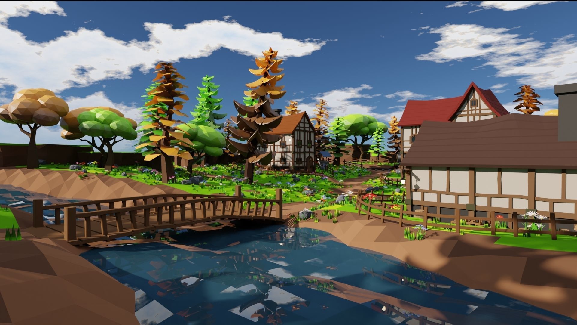 Medieval Town 3D model_49