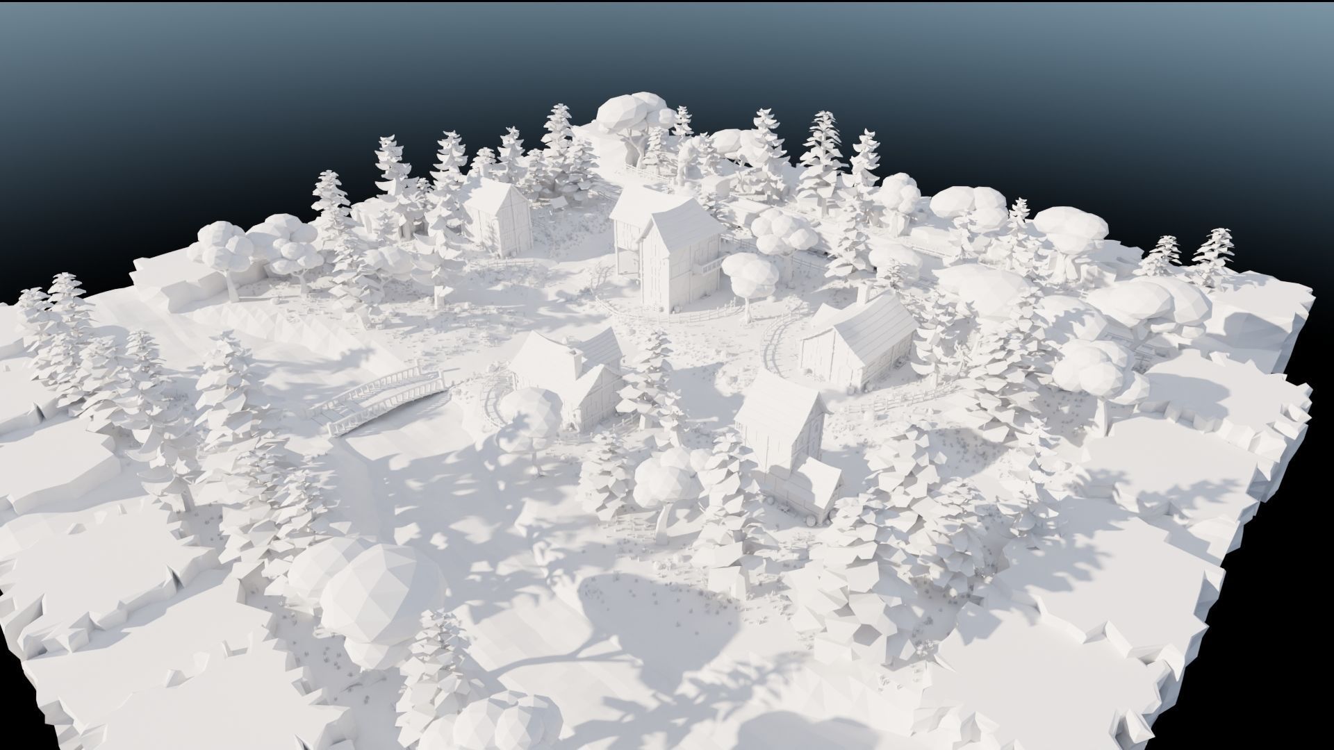 Medieval Town 3D model_61