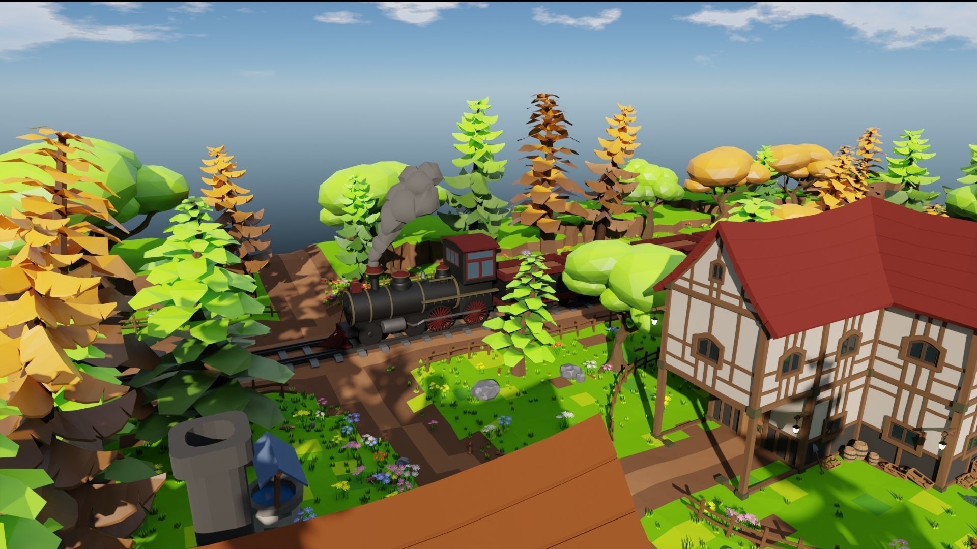 Medieval Town 3D model_42