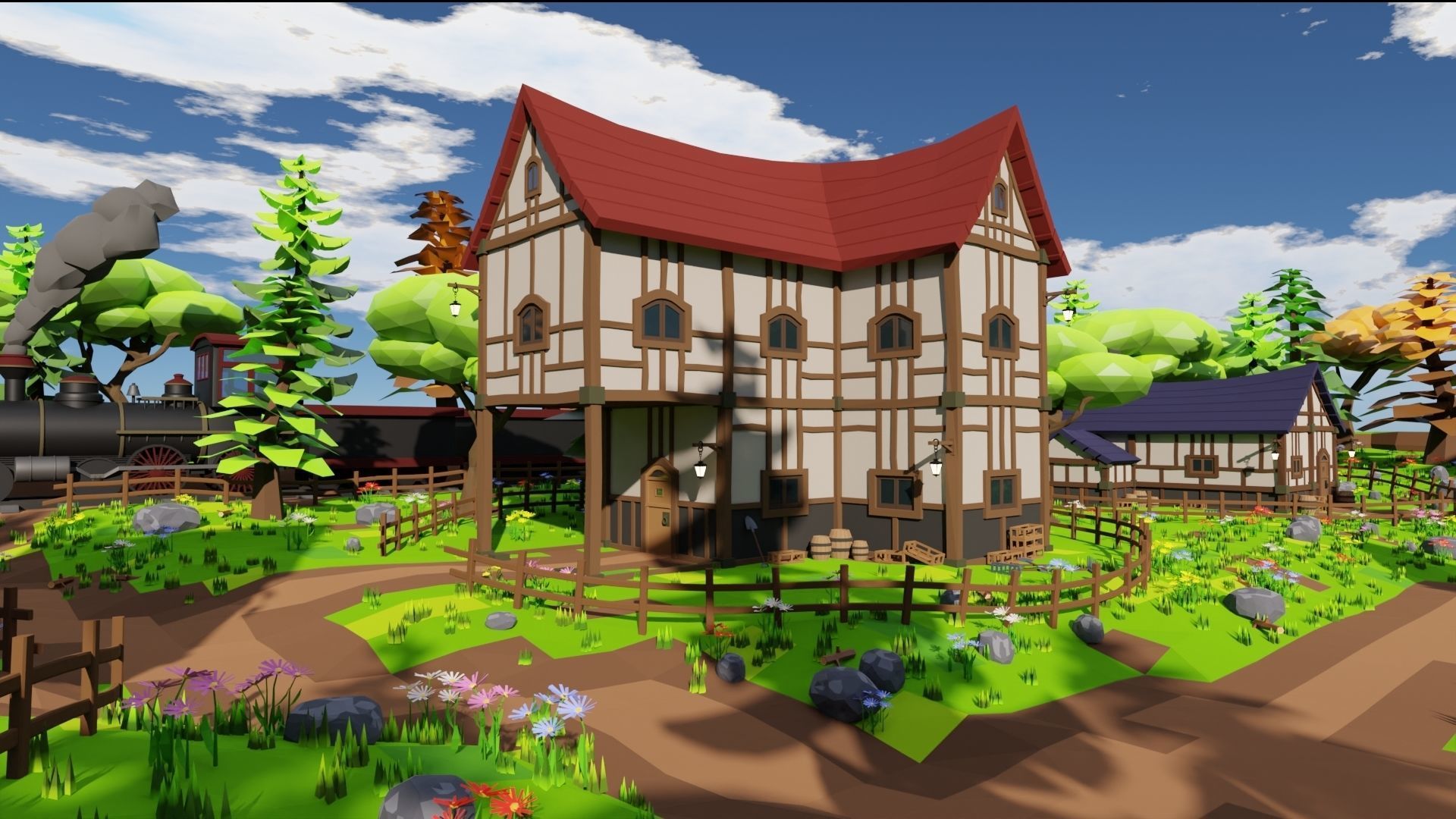 Medieval Town 3D model_31