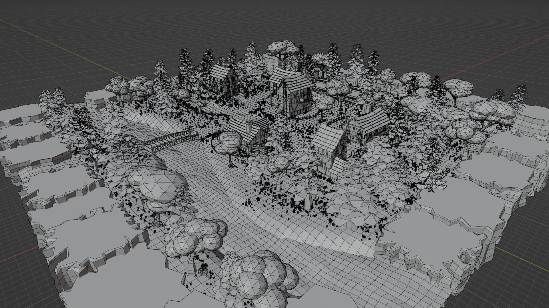 Medieval Town 3D model_63