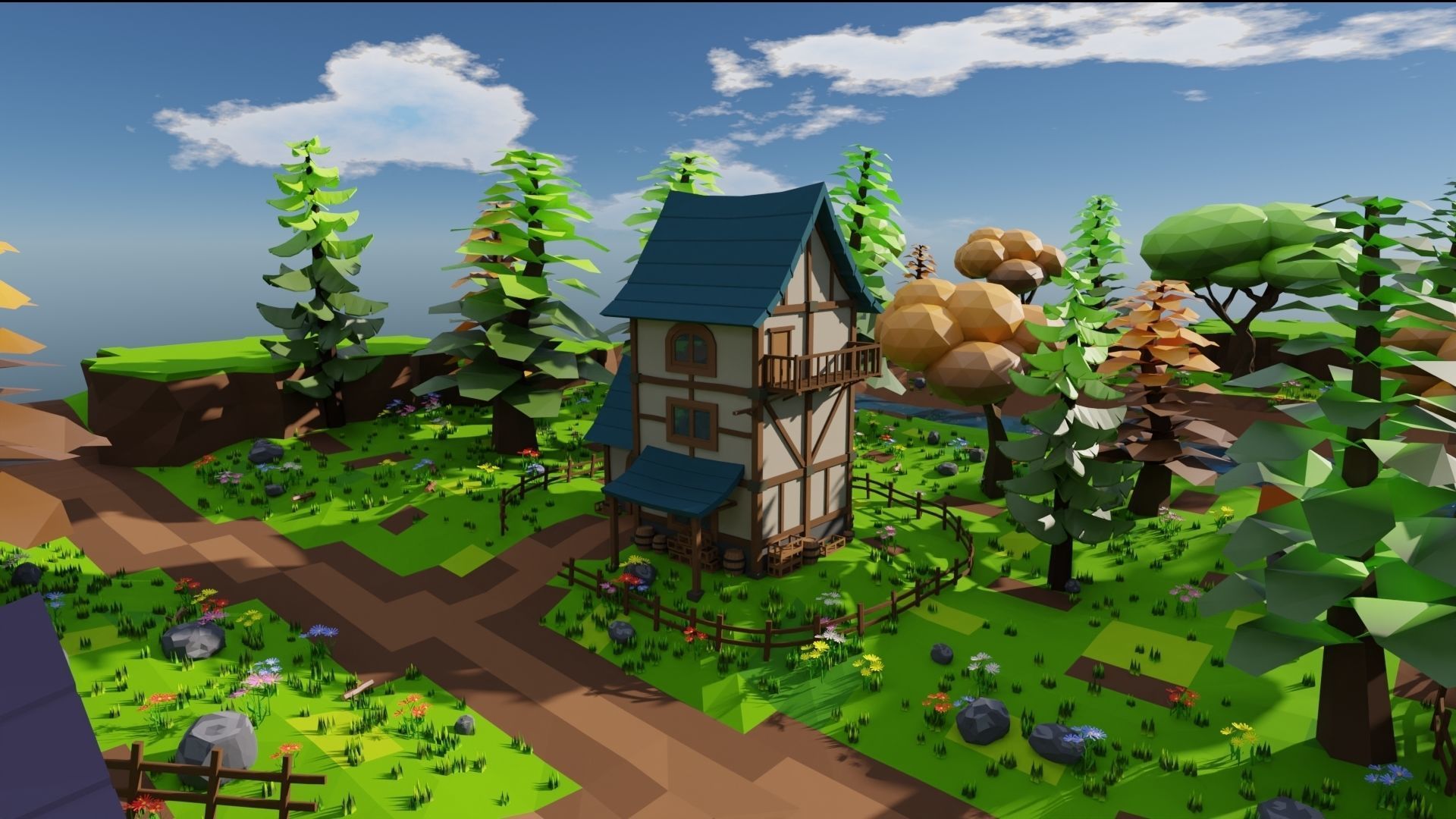 Medieval Town 3D model_24