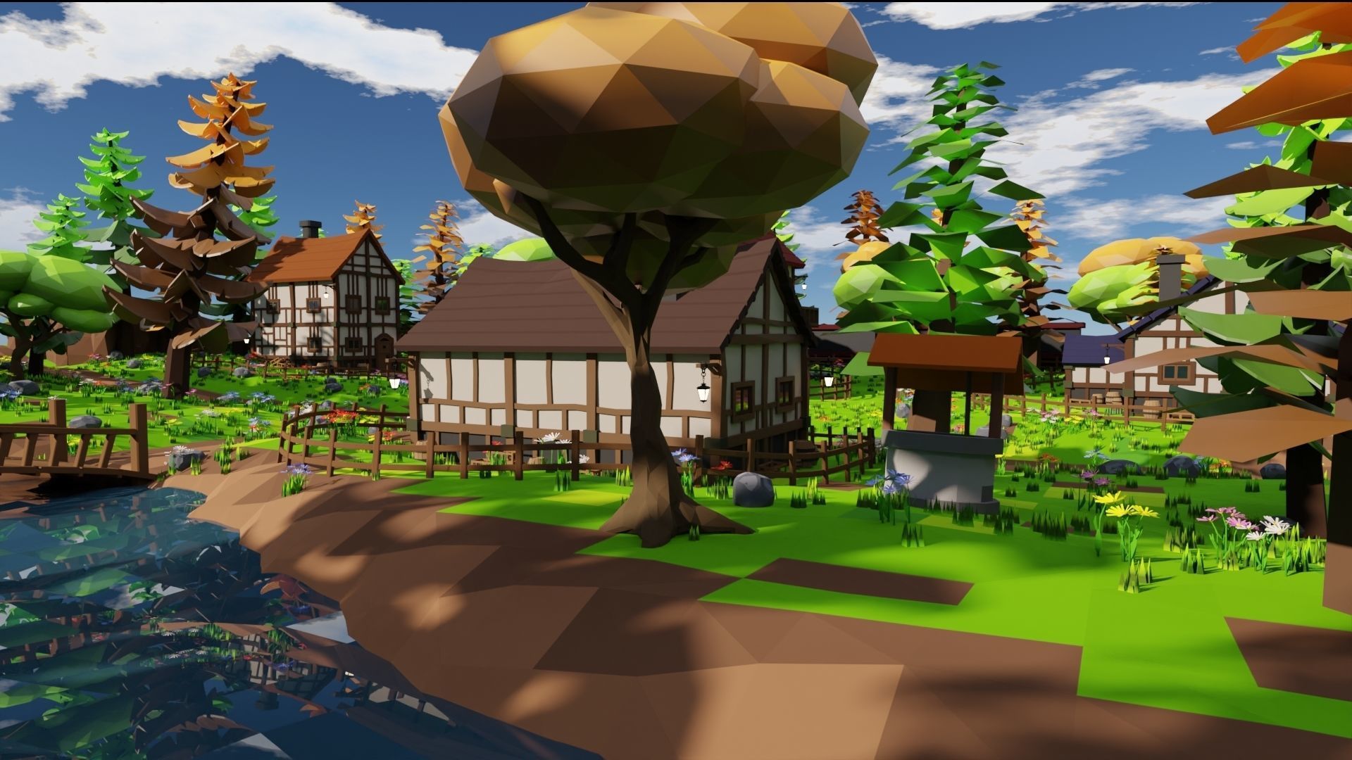 Medieval Town 3D model_29