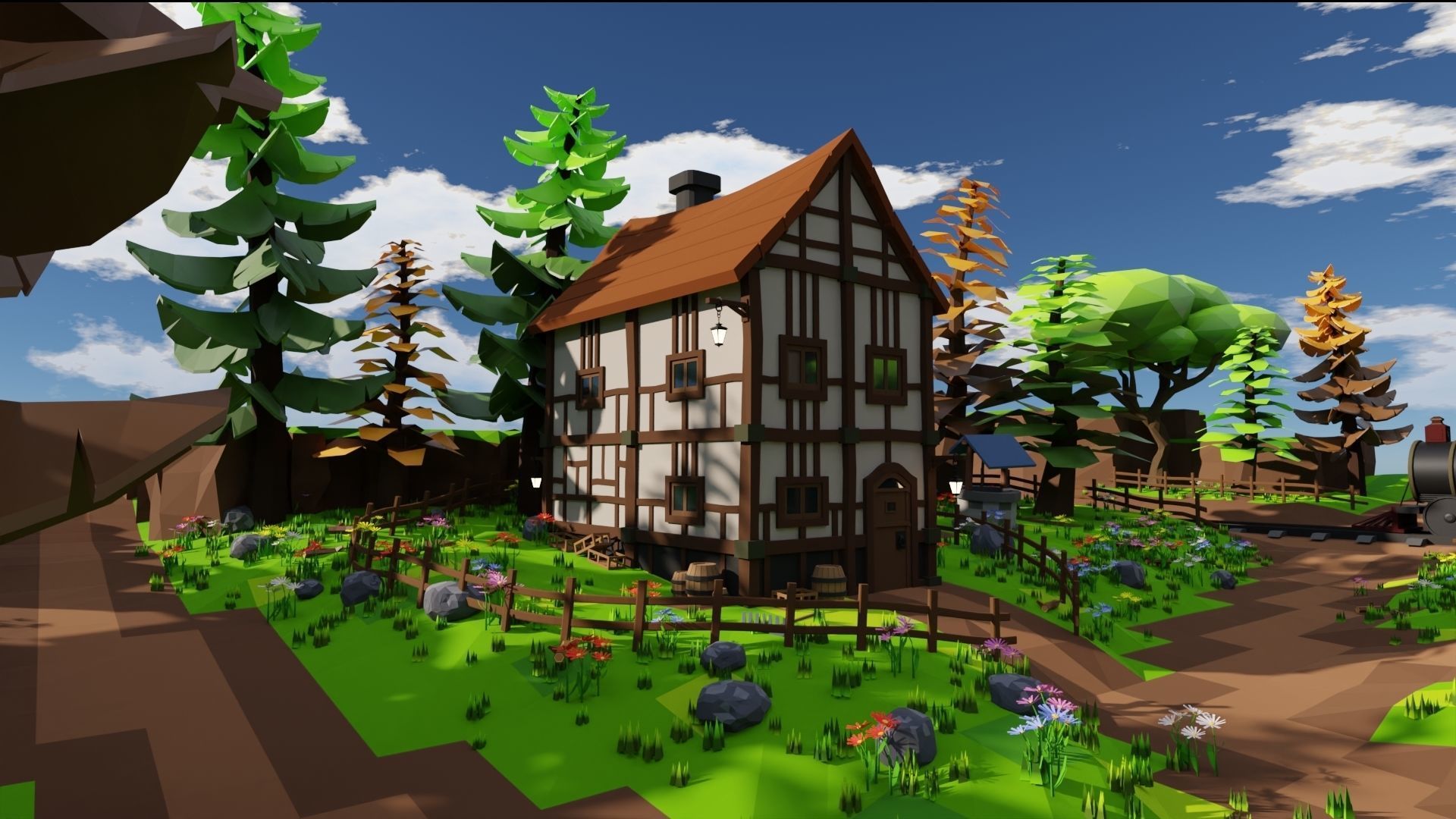 Medieval Town 3D model_37