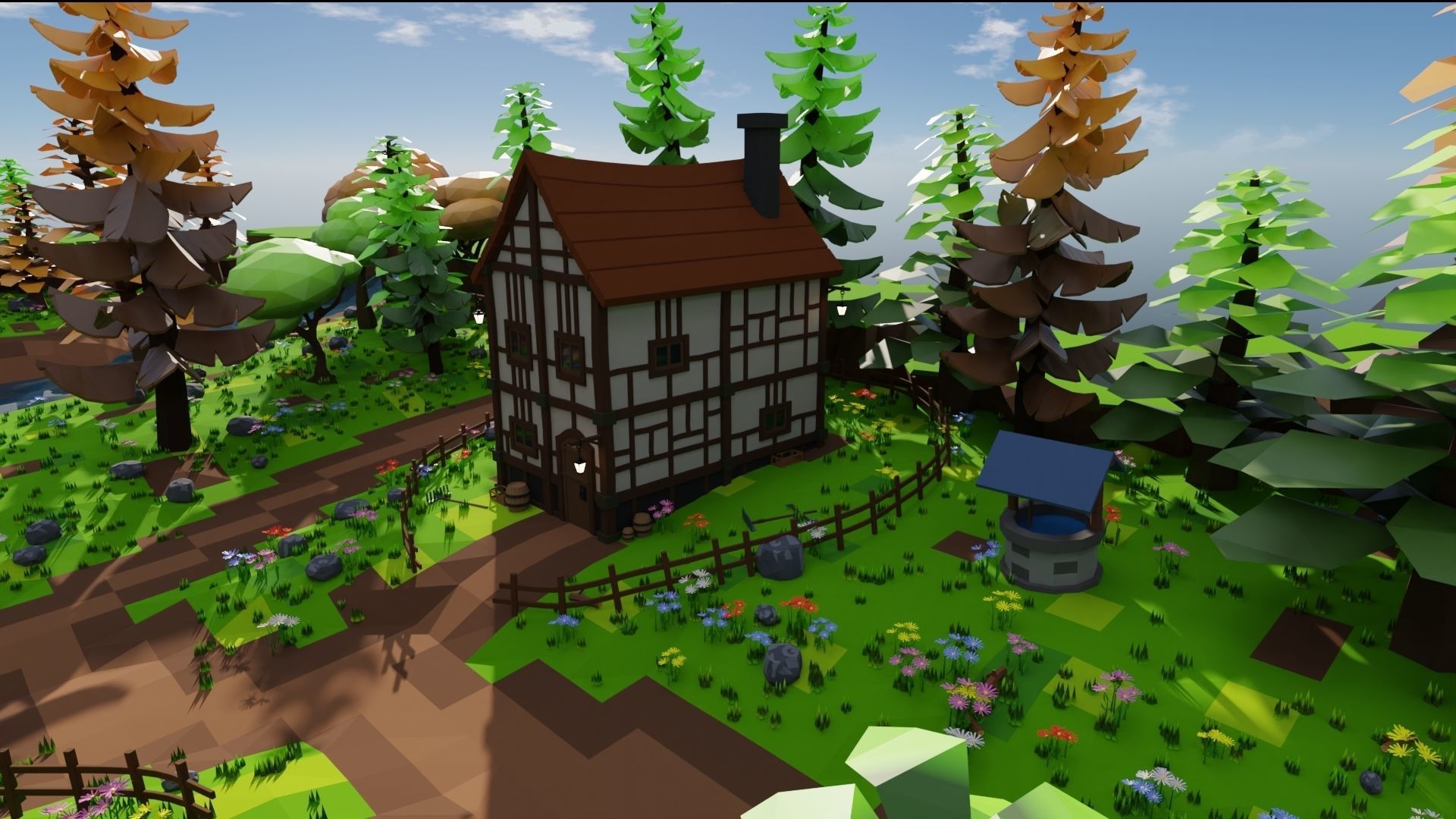 Medieval Town 3D model_38