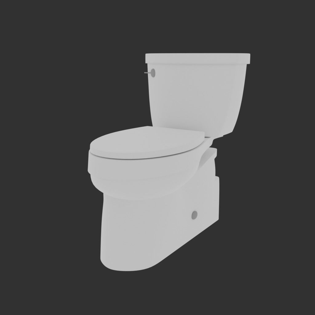 Toilet free VR / AR / lowpoly 3D model CGTrader