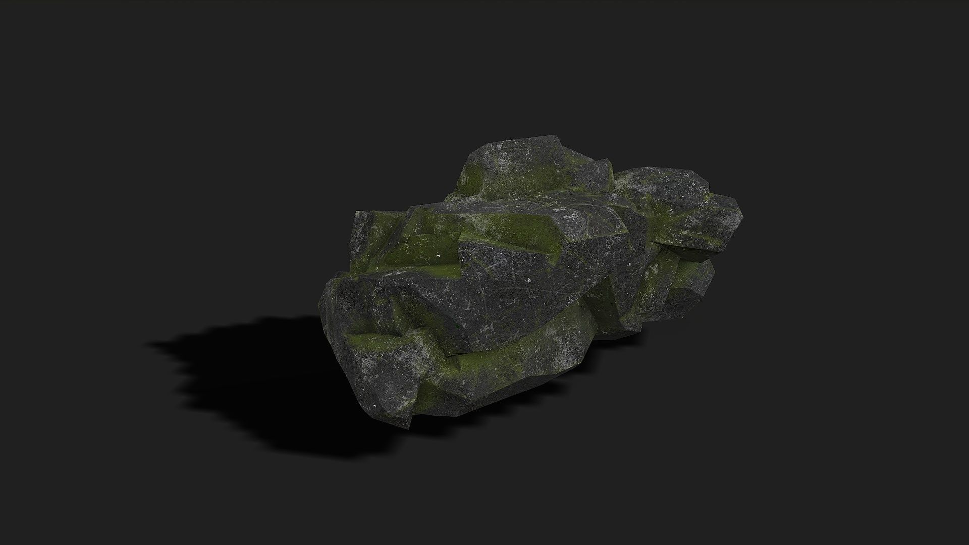 Mountain desert Rocks - PBR Pack 06 Low-poly 3D model_17