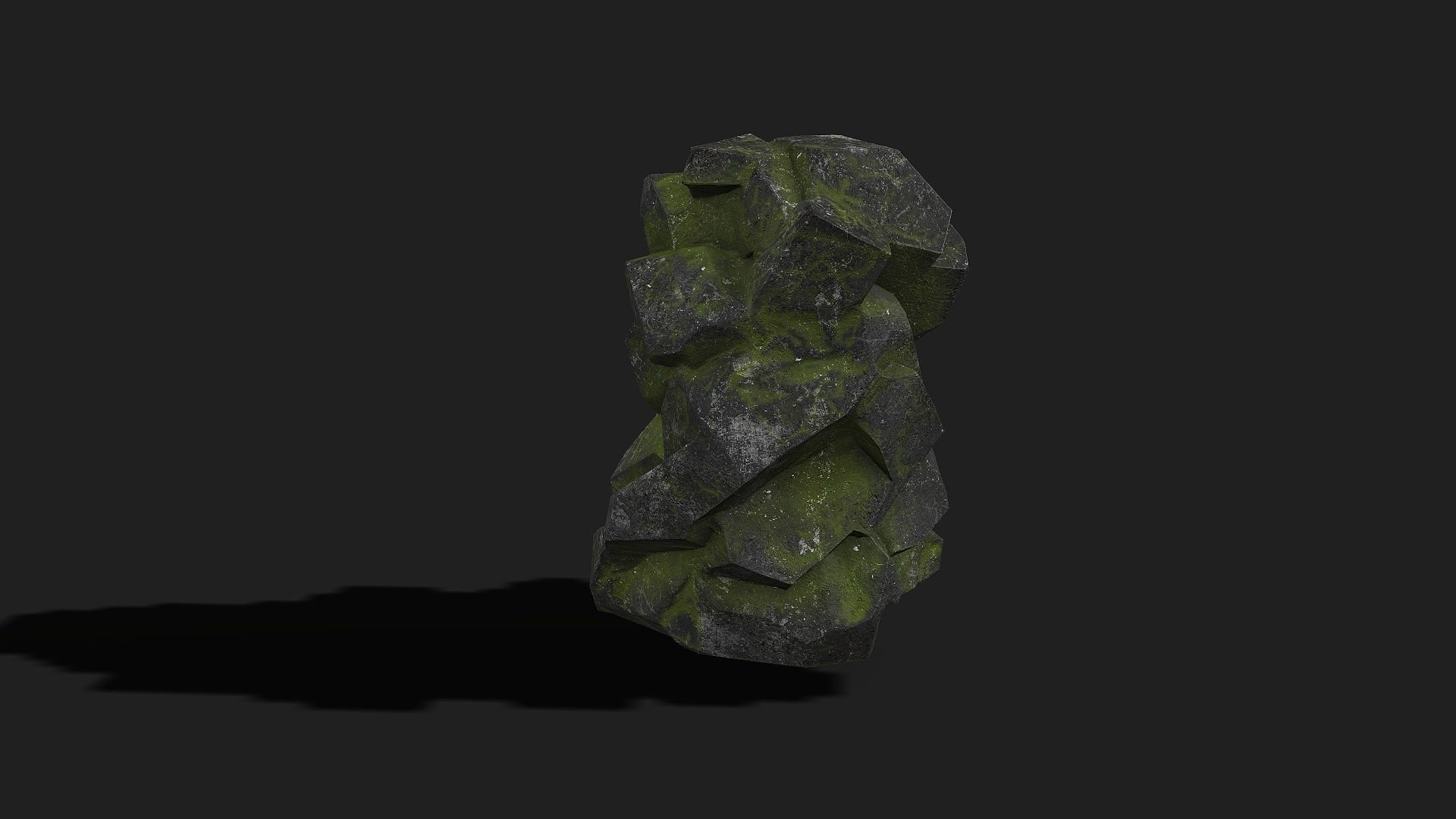 Mountain desert Rocks - PBR Pack 06 Low-poly 3D model_13