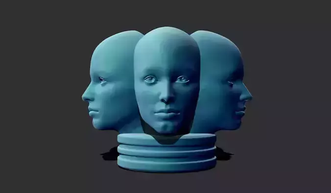 Face Head Flower Pot 3D print model