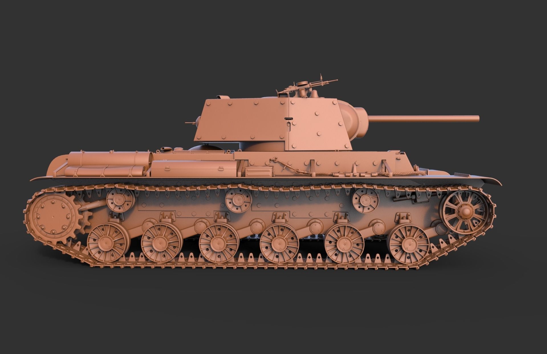 KV 1 with metal screens 3D model_11
