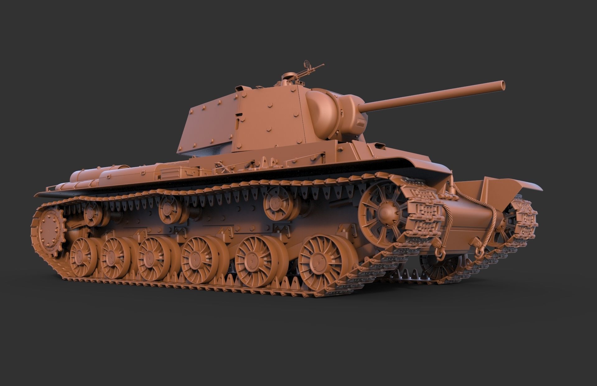 KV 1 with metal screens 3D model_10