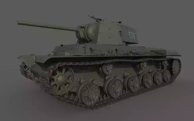 KV 1 with metal screens 3D model