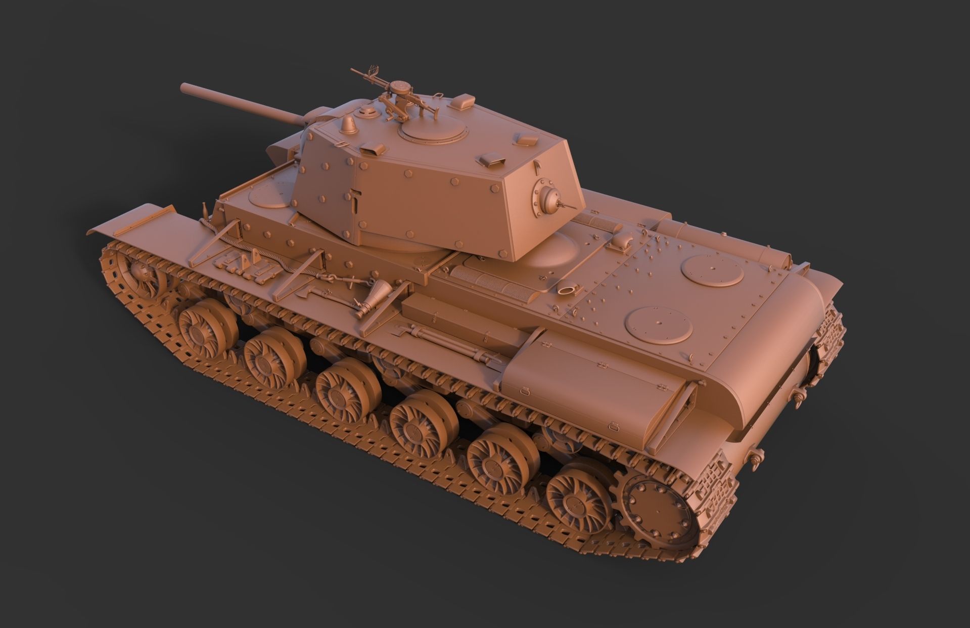 KV 1 with metal screens 3D model_13