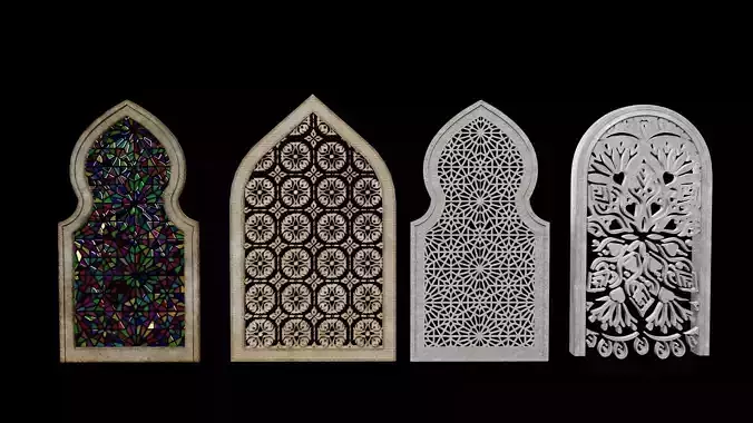  Church window and door