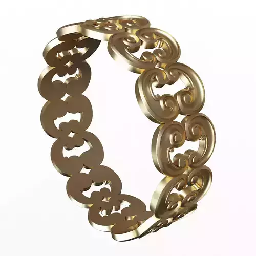 Jewellery Ring 05 Gold Low-poly 3D model